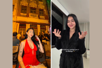 O vestido vermelho de Beca Barreto roubou a cena durante a noite no Bixiga 35, em Recife, em cobertura especial da Non Stop.