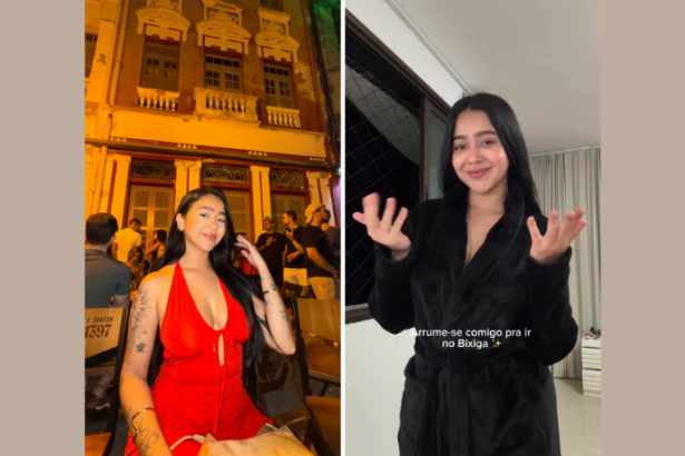 O vestido vermelho de Beca Barreto roubou a cena durante a noite no Bixiga 35, em Recife, em cobertura especial da Non Stop.