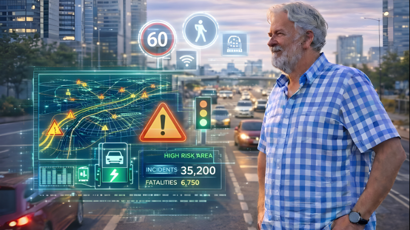 Aldo Vendramin destaca os desafios da segurança viária urbana nas grandes cidades.